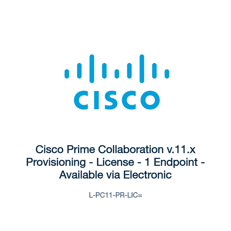 L-PC11-PR-LIC=: Cisco Prime Collaboration v.11.x Provisioning