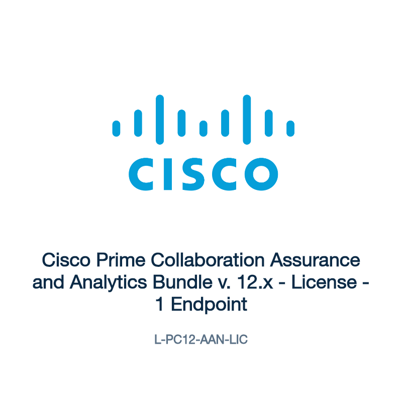 L-PC12-AAN-LIC: Cisco Prime Collaboration Assurance and Analytics Bundle v. 12.x
