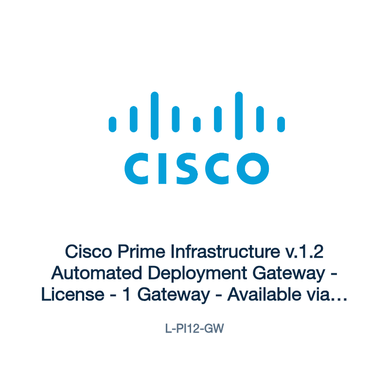 L-PI12-GW: Cisco Prime Infrastructure v.1.2 Automated Deployment Gateway