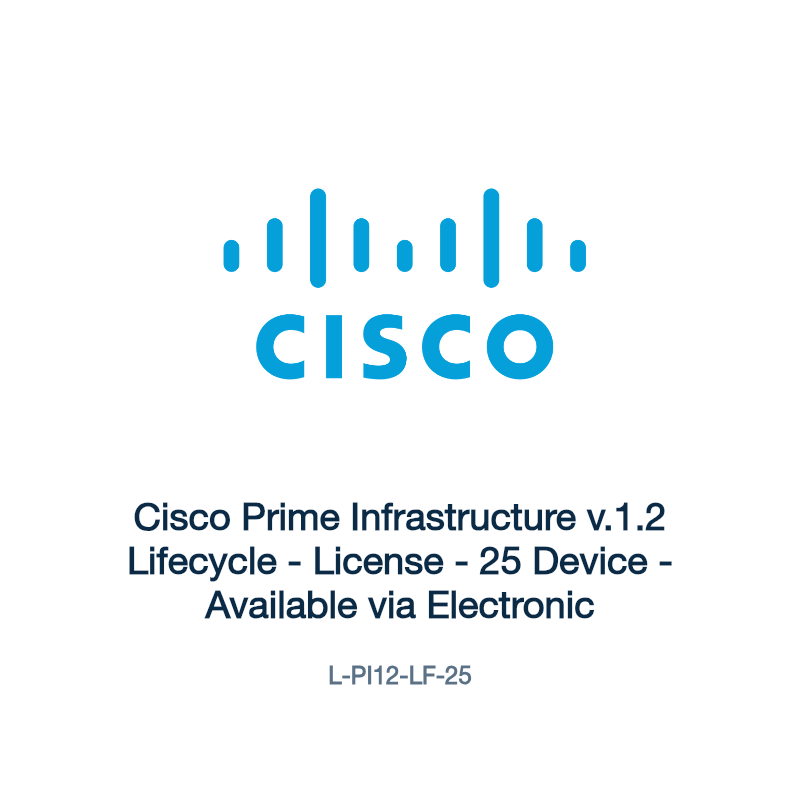 L-PI12-LF-25: Cisco Prime Infrastructure v.1.2 Lifecycle