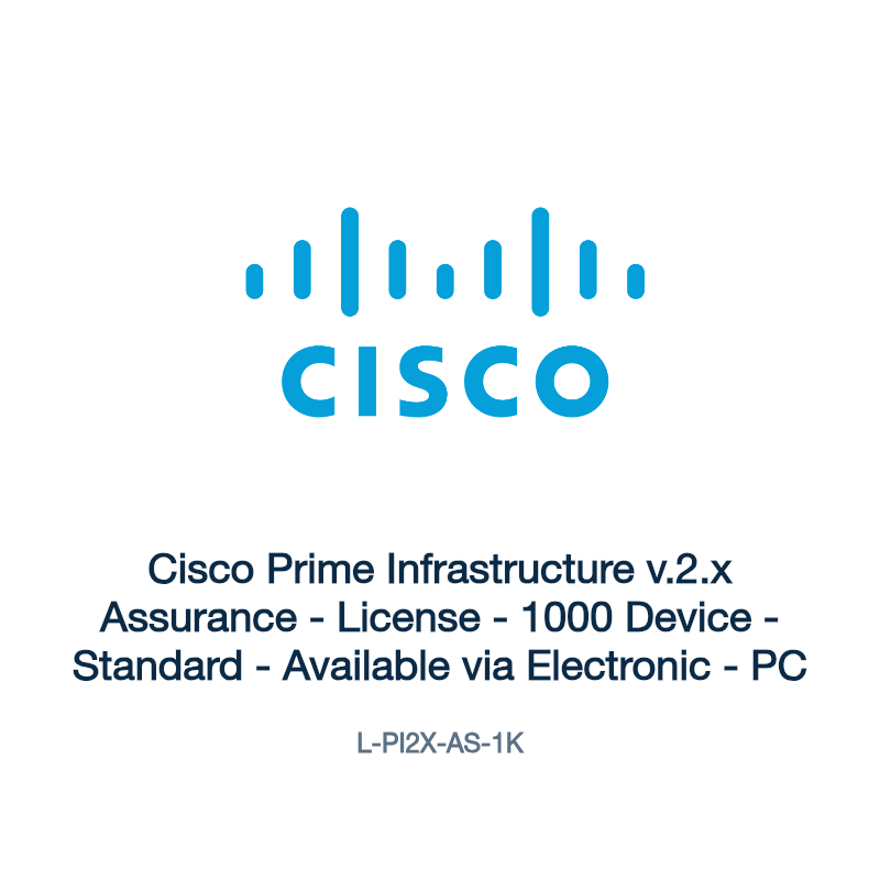 L-PI2X-AS-1K: Cisco Prime Infrastructure v.2.x Assurance