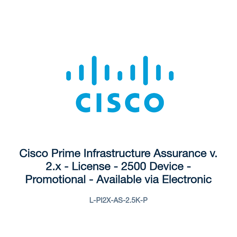 L-PI2X-AS-2.5K-P: Cisco Prime Infrastructure Assurance v. 2.x