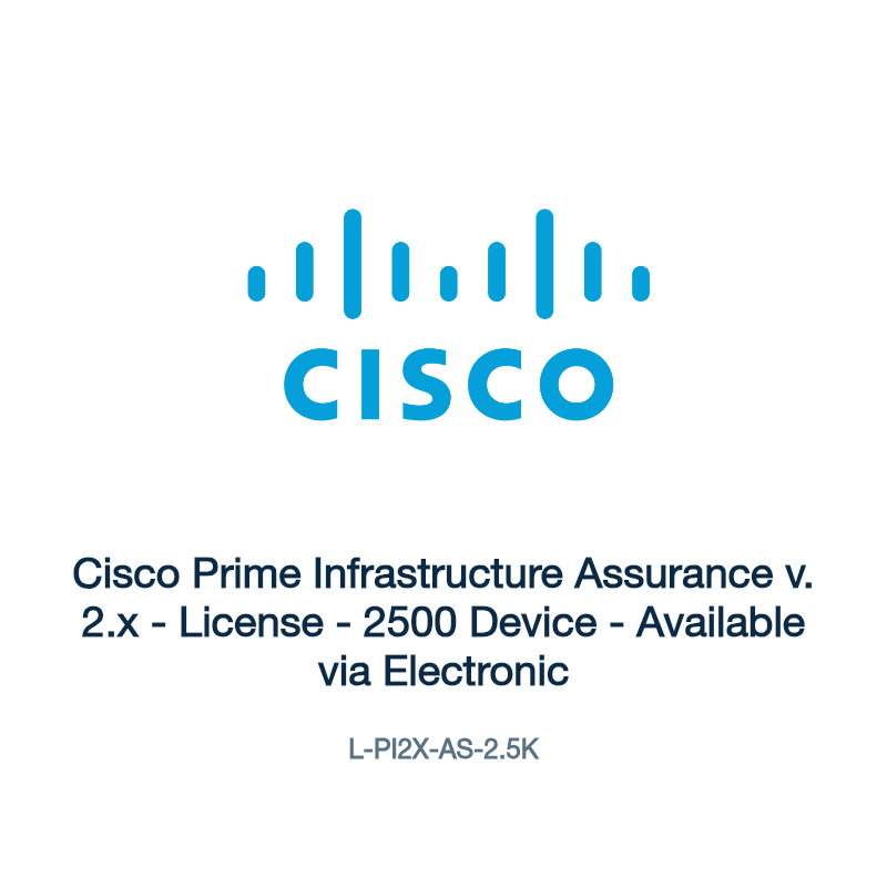L-PI2X-AS-2.5K: Cisco Prime Infrastructure Assurance v. 2.x