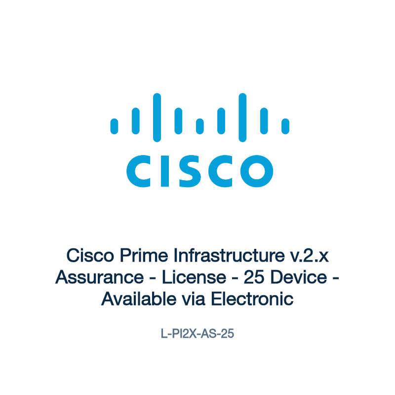 L-PI2X-AS-25: Cisco Prime Infrastructure v.2.x Assurance