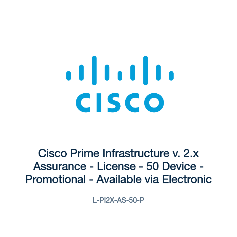 L-PI2X-AS-50-P: Cisco Prime Infrastructure v. 2.x Assurance