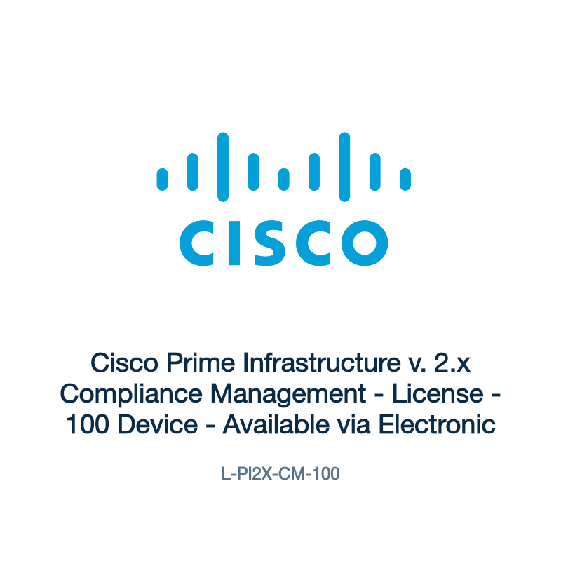L-PI2X-CM-100: Cisco Prime Infrastructure v. 2.x Compliance Management