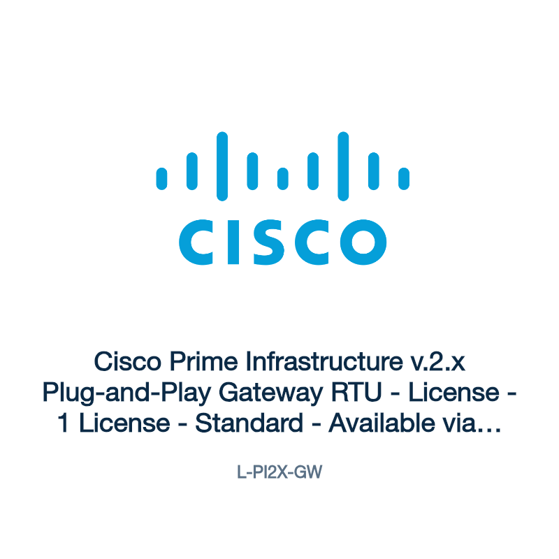 L-PI2X-GW: Cisco Prime Infrastructure v.2.x Plug-and-Play Gateway RTU