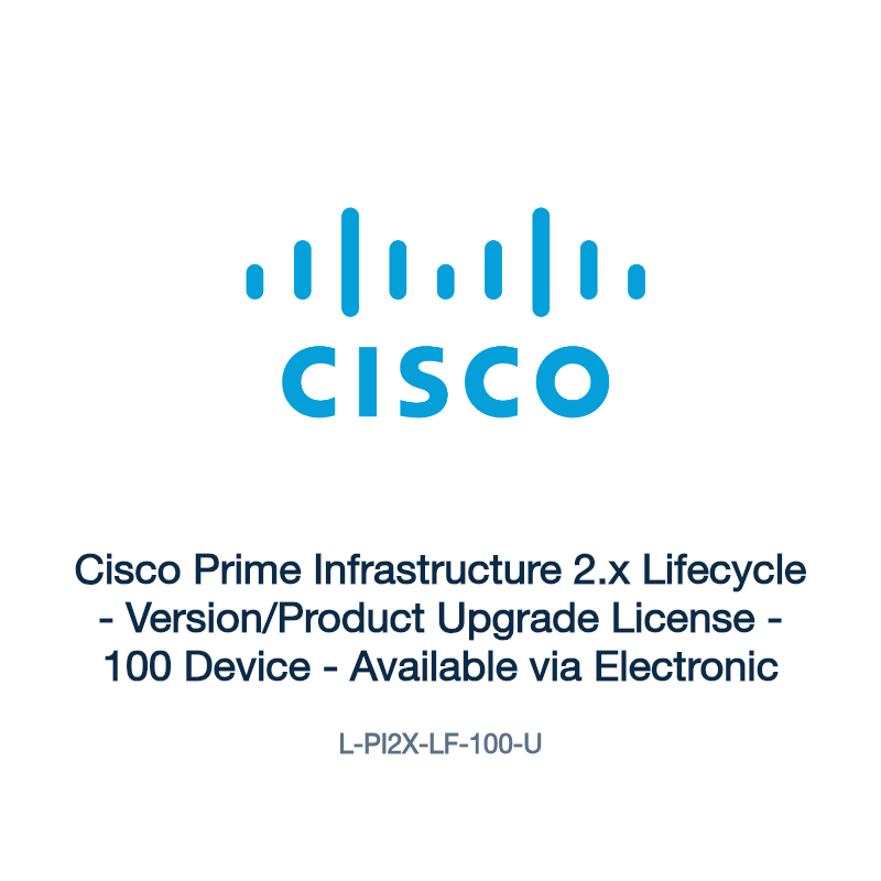 L-PI2X-LF-100-U: Cisco Prime Infrastructure 2.x Lifecycle