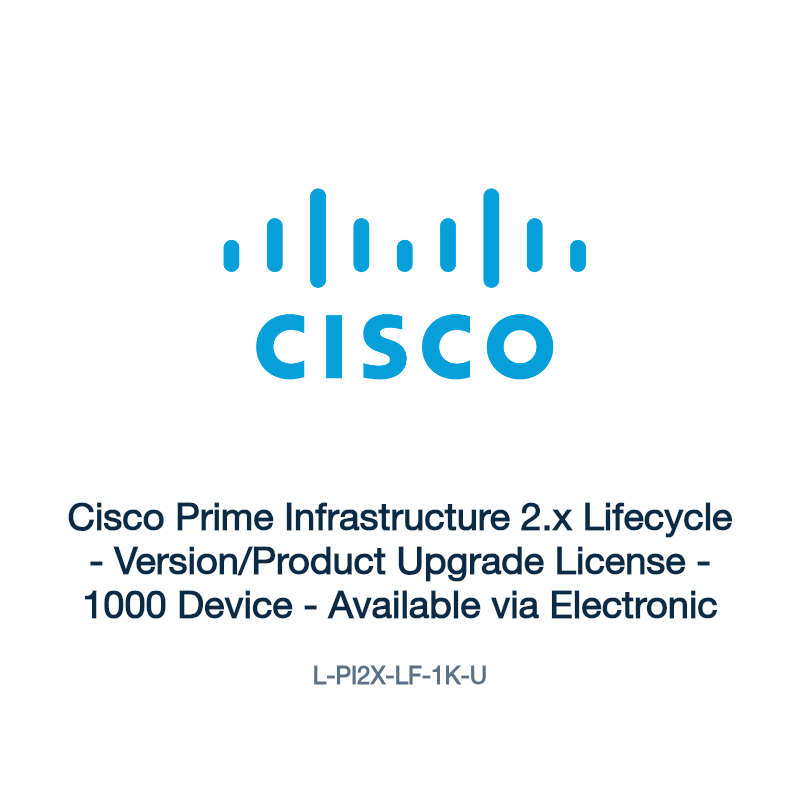 L-PI2X-LF-1K-U: Cisco Prime Infrastructure 2.x Lifecycle