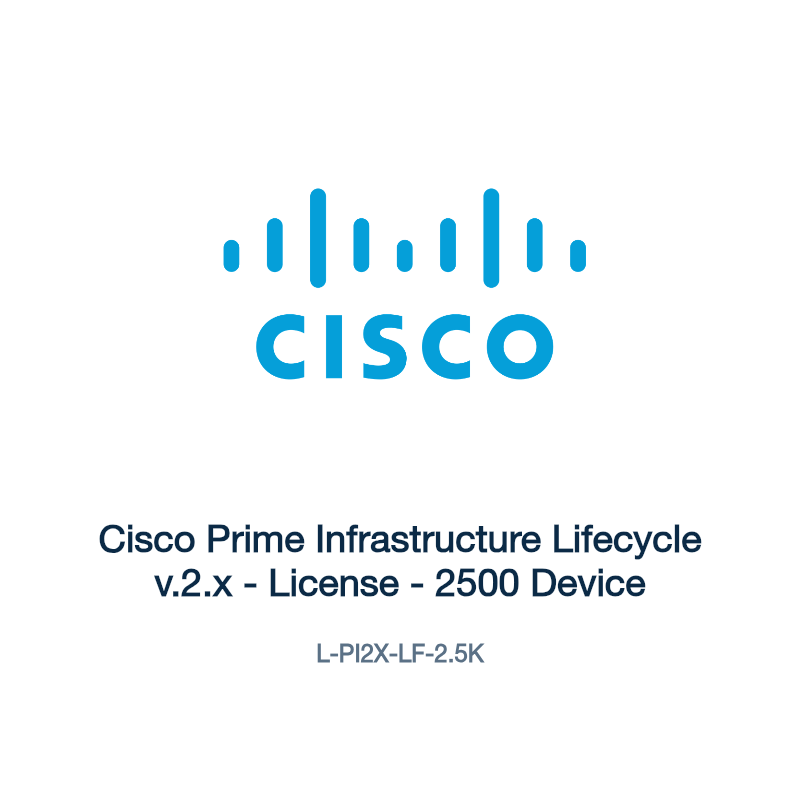 L-PI2X-LF-2.5K: Cisco Prime Infrastructure Lifecycle v.2.x