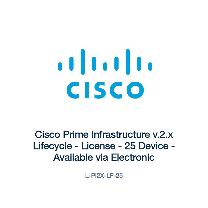 L-PI2X-LF-25: Cisco Prime Infrastructure v.2.x Lifecycle