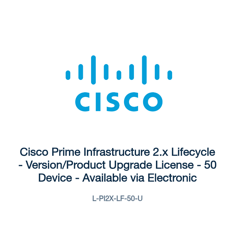 L-PI2X-LF-50-U: Cisco Prime Infrastructure 2.x Lifecycle