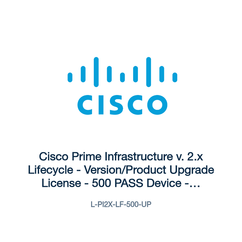 L-PI2X-LF-500-UP: Cisco Prime Infrastructure v. 2.x Lifecycle
