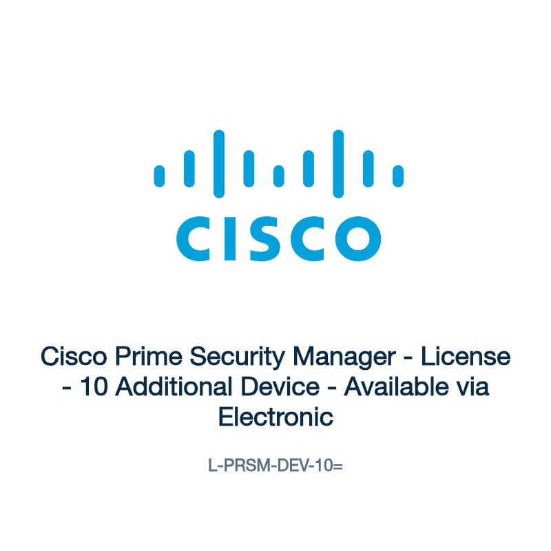 L-PRSM-DEV-10=: Cisco Prime Security Manager