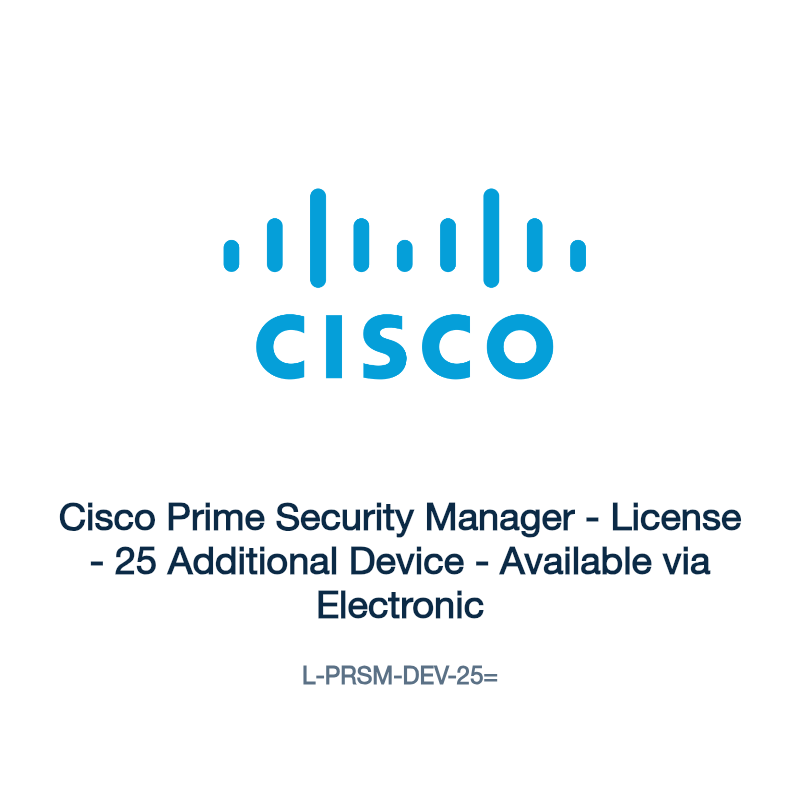 L-PRSM-DEV-25=: Cisco Prime Security Manager