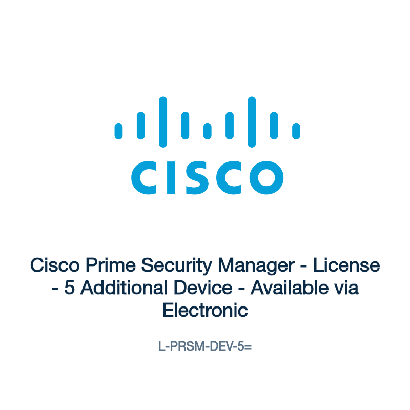 L-PRSM-DEV-5=: Cisco Prime Security Manager