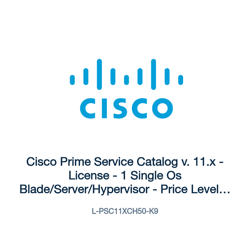 L-PSC11XCH50-K9: Cisco Prime Service Catalog v. 11.x