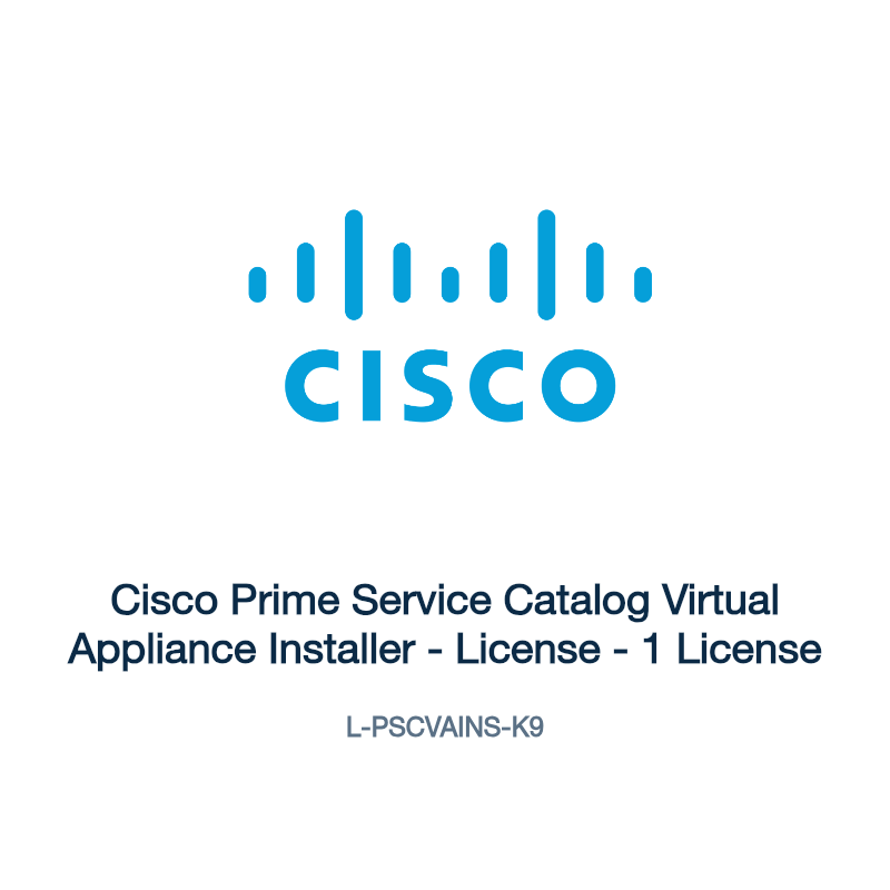 L-PSCVAINS-K9: Cisco Prime Service Catalog Virtual Appliance Installer