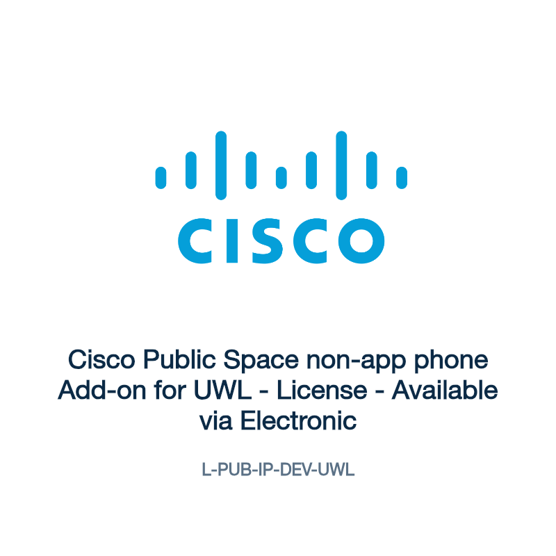 L-PUB-IP-DEV-UWL: Cisco Public Space non-app phone Add-on for UWL