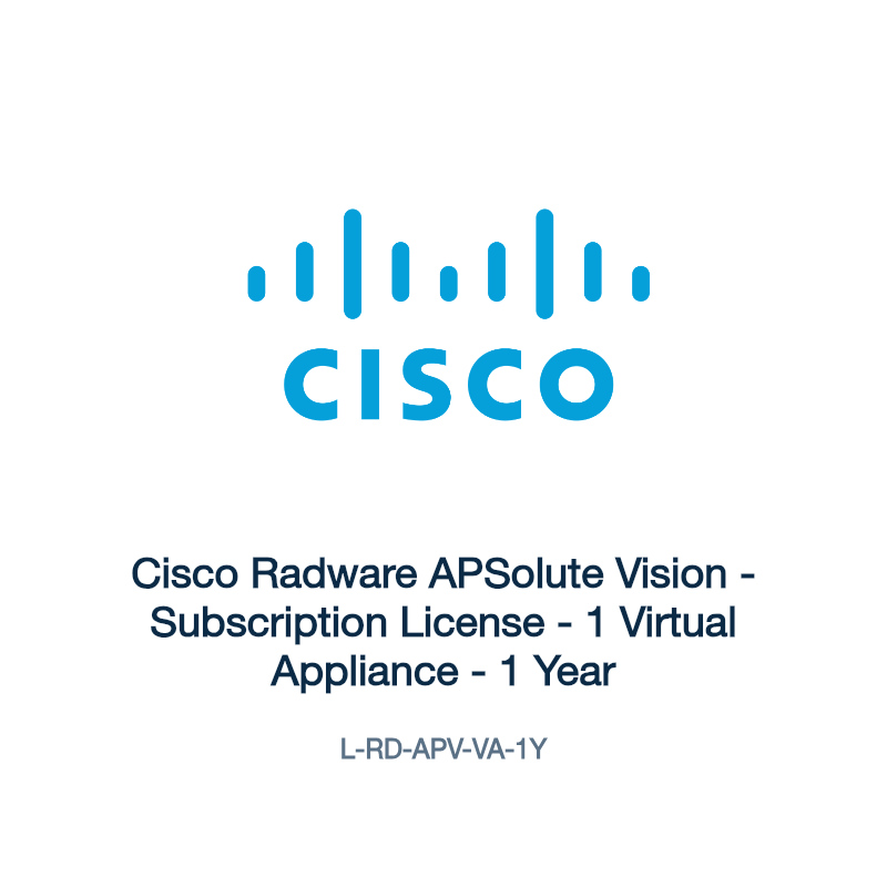 L-RD-APV-VA-1Y: Cisco Radware APSolute Vision