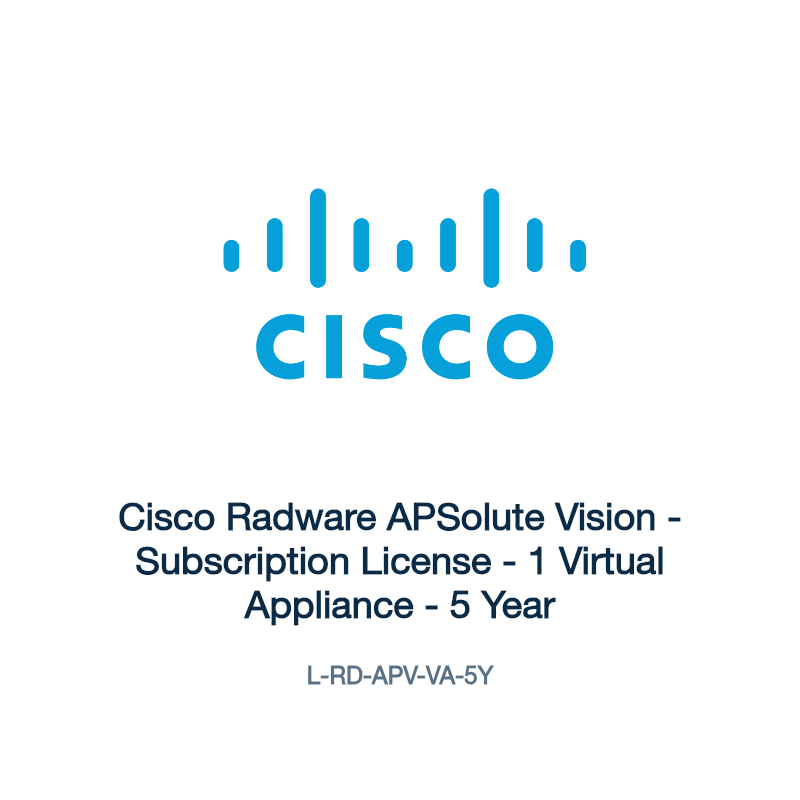 L-RD-APV-VA-5Y: Cisco Radware APSolute Vision
