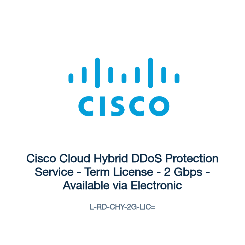 L-RD-CHY-2G-LIC=: Cisco Cloud Hybrid DDoS Protection Service