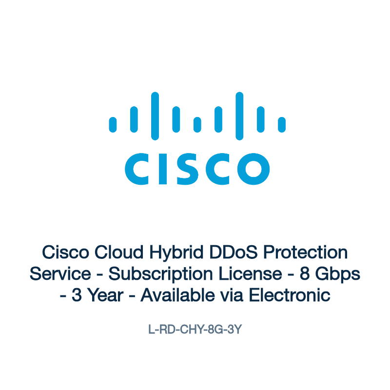 L-RD-CHY-8G-3Y: Cisco Cloud Hybrid DDoS Protection Service