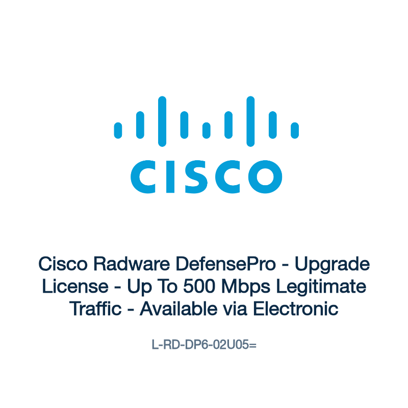 L-RD-DP6-02U05=: Cisco Radware DefensePro