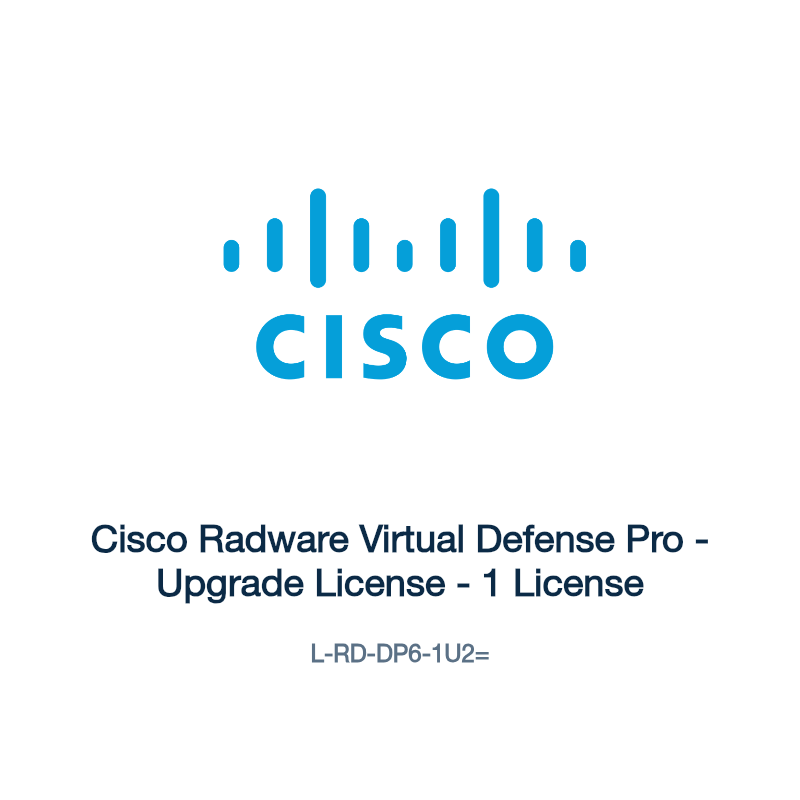 L-RD-DP6-1U2=: Cisco Radware Virtual Defense Pro