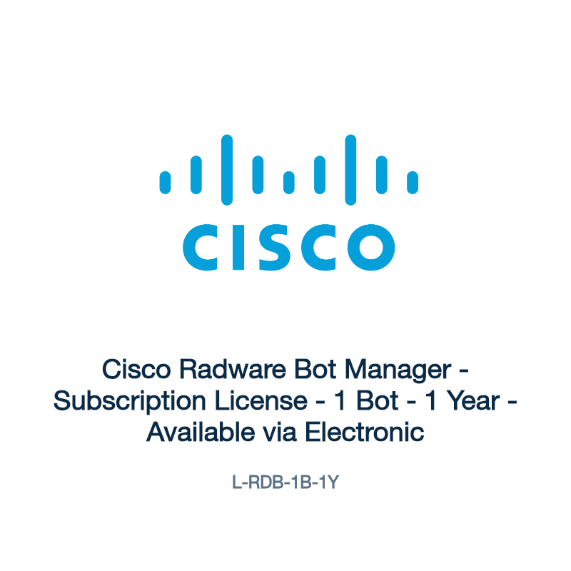 L-RDB-1B-1Y: Cisco Radware Bot Manager