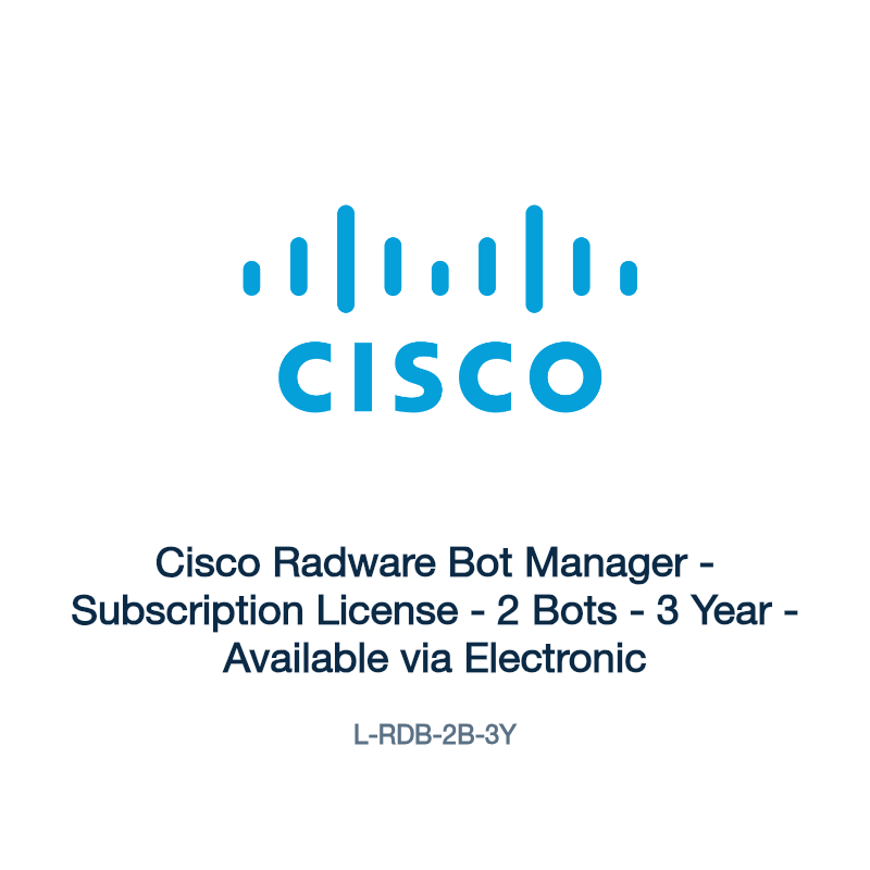 L-RDB-2B-3Y: Cisco Radware Bot Manager