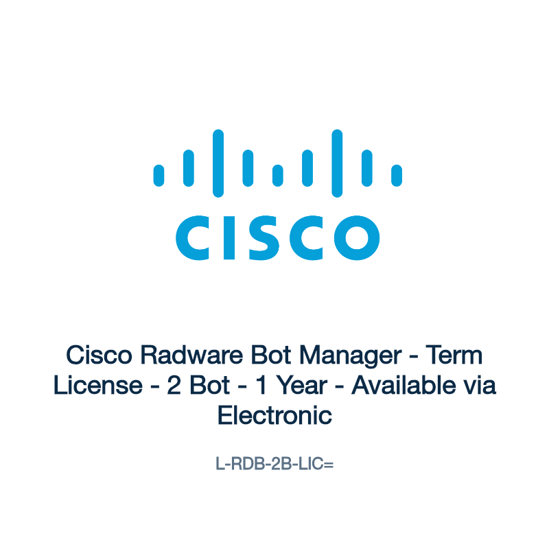 L-RDB-2B-LIC=: Cisco Radware Bot Manager