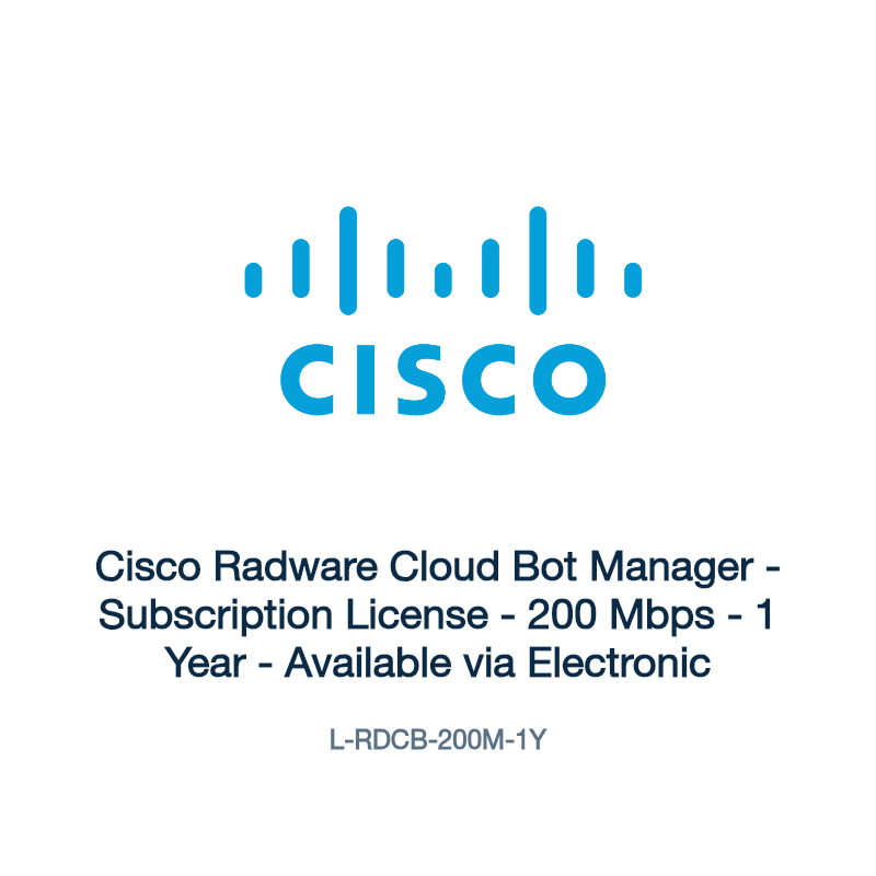 L-RDCB-200M-1Y: Cisco Radware Cloud Bot Manager