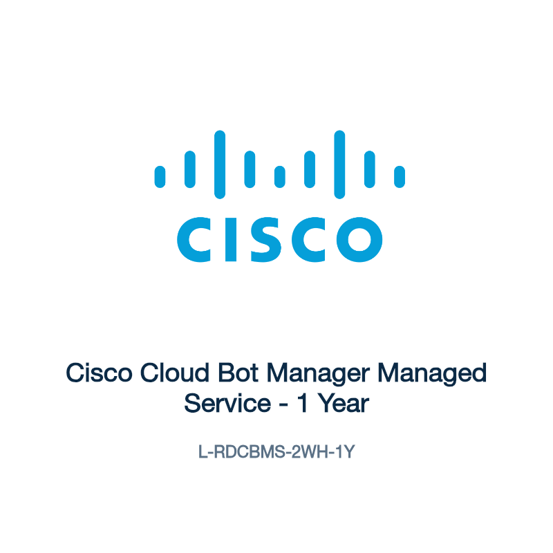 L-RDCBMS-2WH-1Y: Cisco Cloud Bot Manager Managed Service