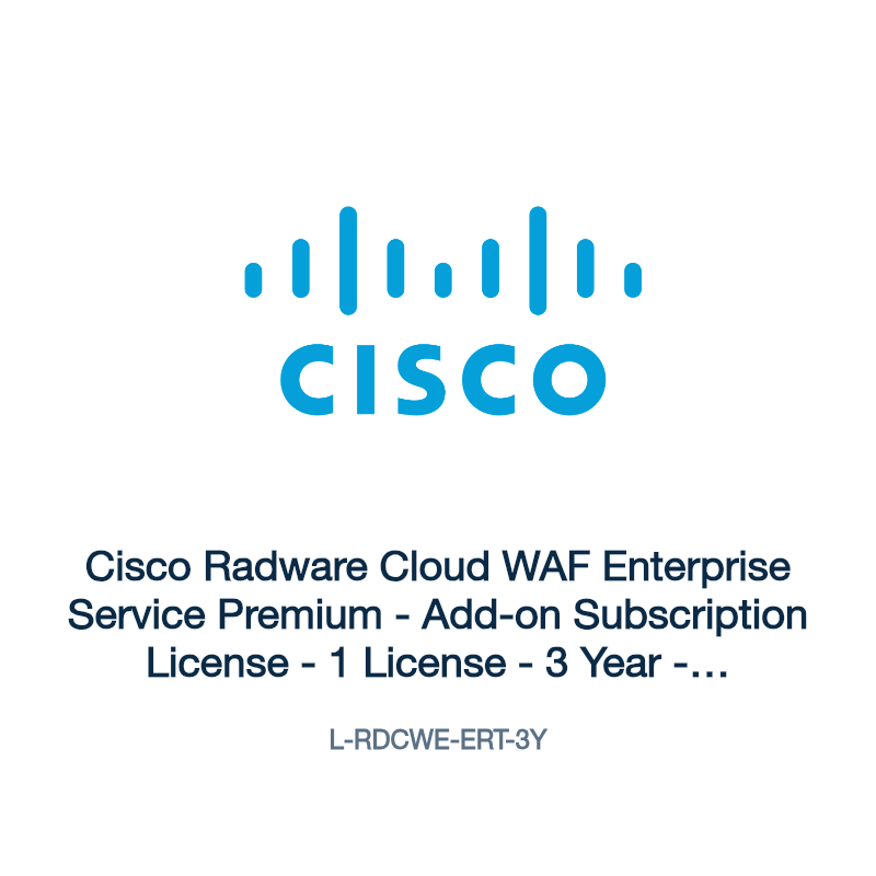 L-RDCWE-ERT-3Y: Cisco Radware Cloud WAF Enterprise Service Premium