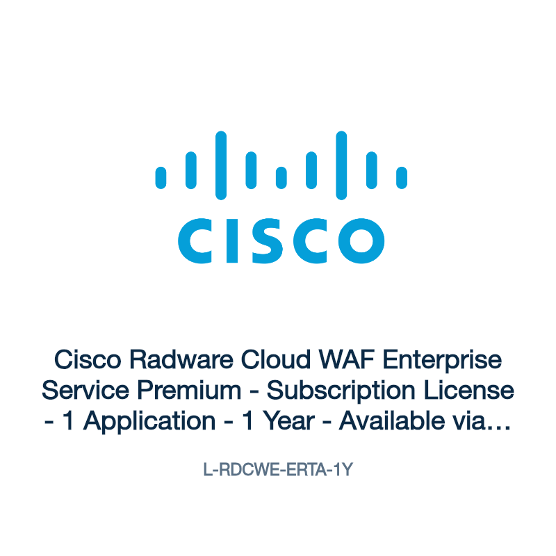 L-RDCWE-ERTA-1Y: Cisco Radware Cloud WAF Enterprise Service Premium