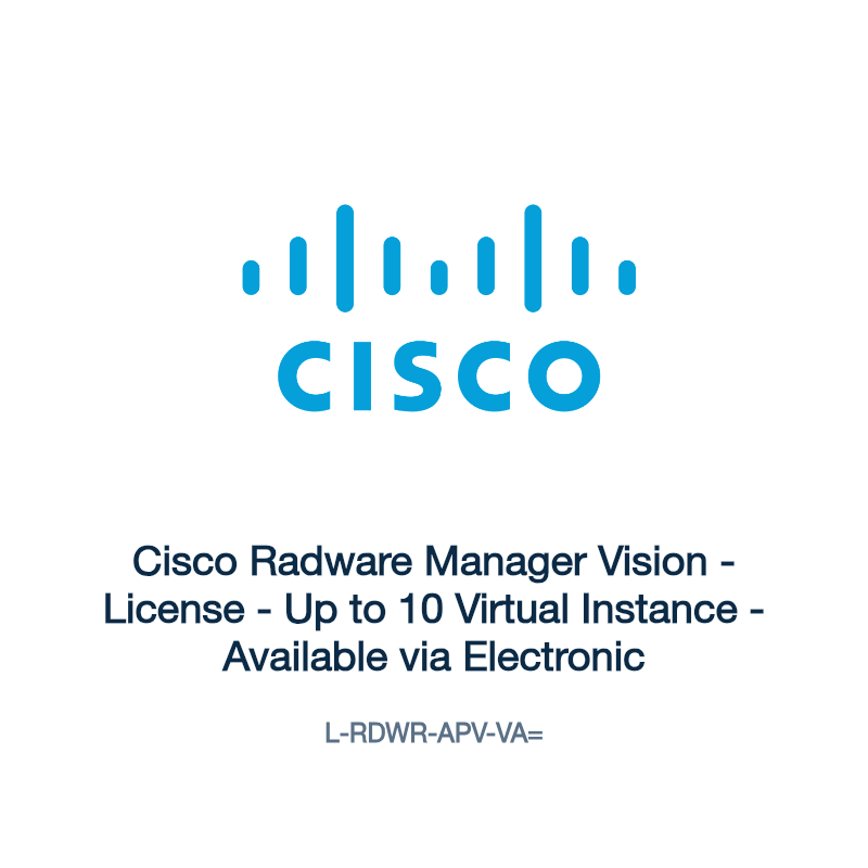 L-RDWR-APV-VA=: Cisco Radware Manager Vision