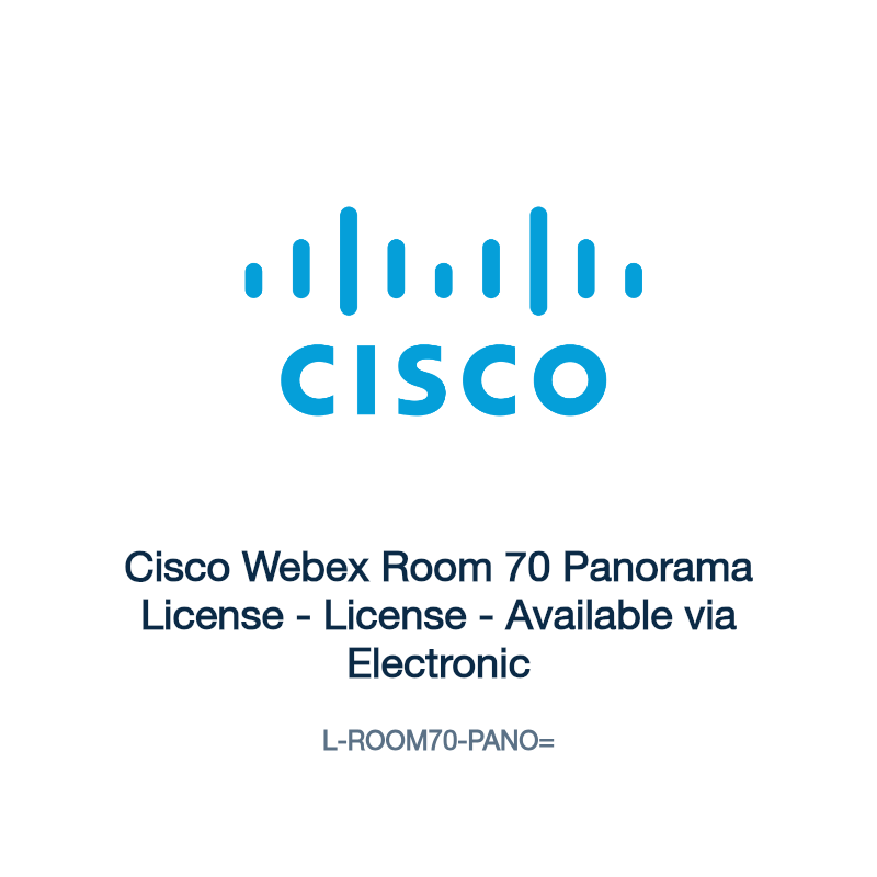 L-ROOM70-PANO=: Cisco Webex Room 70 Panorama License