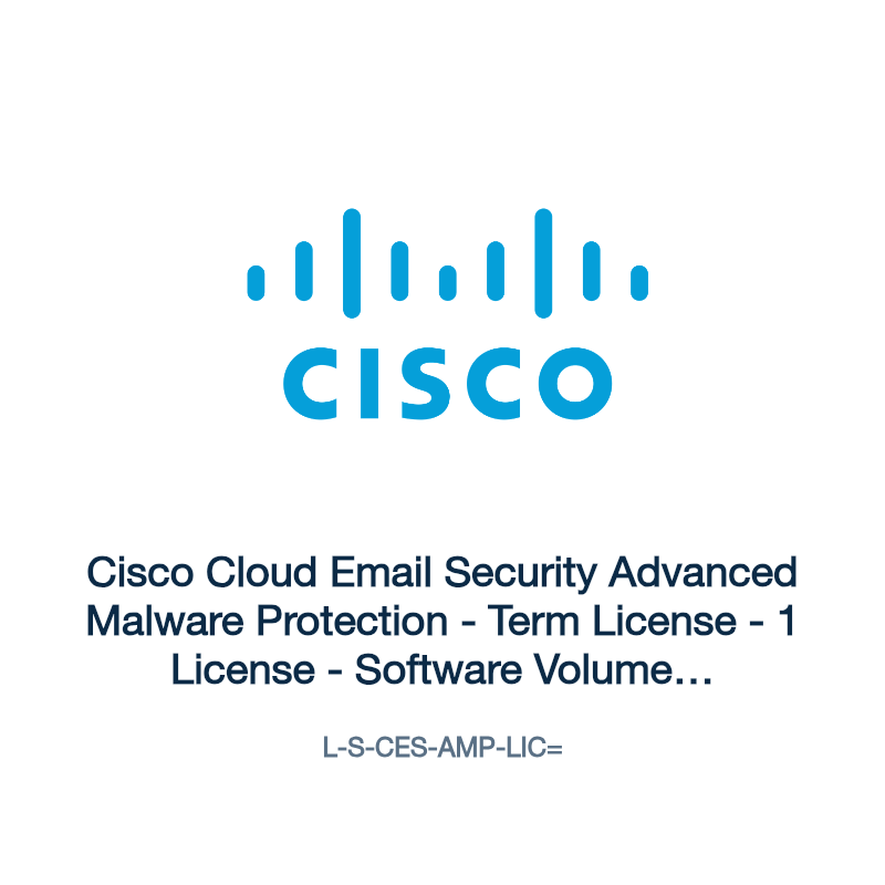 L-S-CES-AMP-LIC=: Cisco Cloud Email Security Advanced Malware Protection
