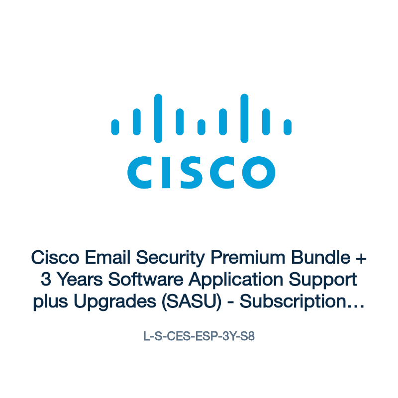 L-S-CES-ESP-3Y-S8: Cisco Email Security Premium Bundle + 3 Years Software Application