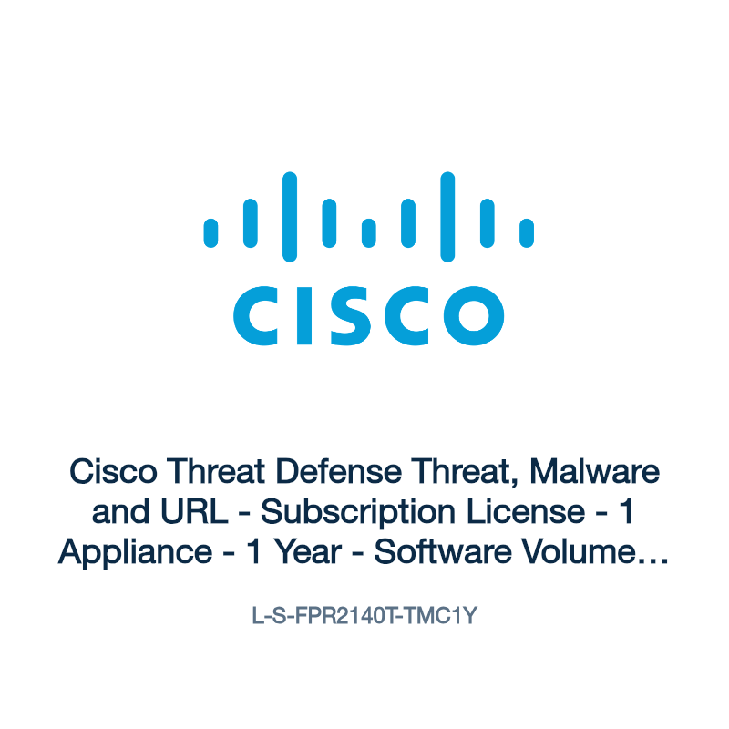 L-S-FPR2140T-TMC1Y: Cisco Threat Defense Threat, Malware and URL