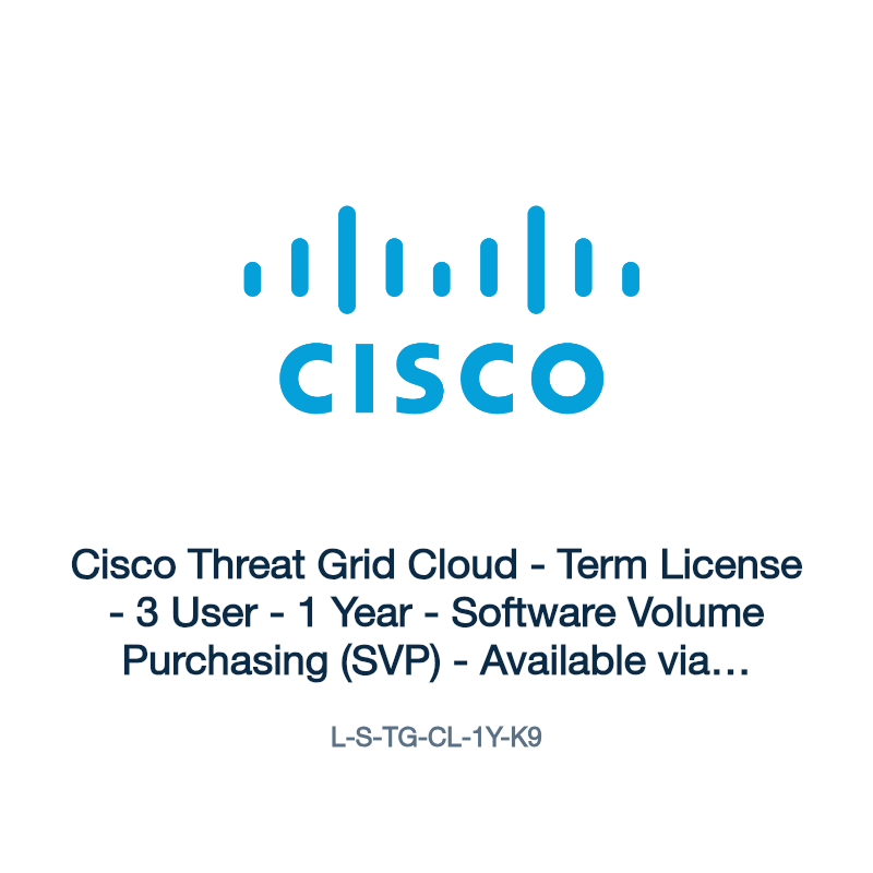 L-S-TG-CL-1Y-K9: Cisco Threat Grid Cloud