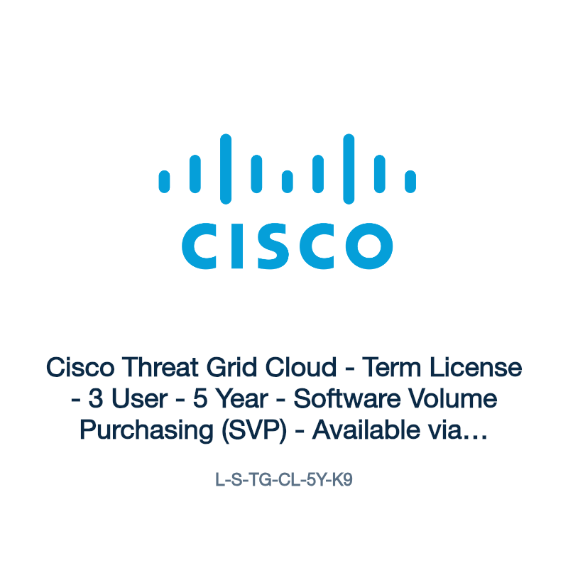 L-S-TG-CL-5Y-K9: Cisco Threat Grid Cloud