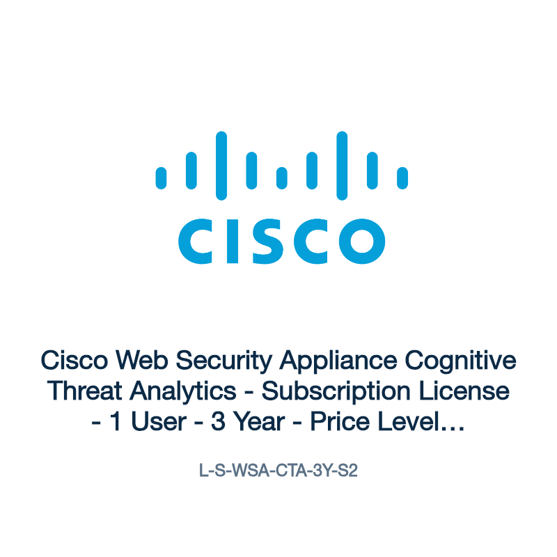 L-S-WSA-CTA-3Y-S2: Cisco Web Security Appliance Cognitive Threat Analytics