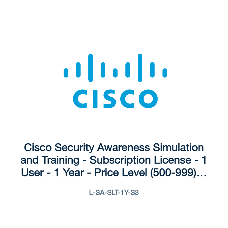L-SA-SLT-1Y-S3: Cisco Security Awareness Simulation and Training