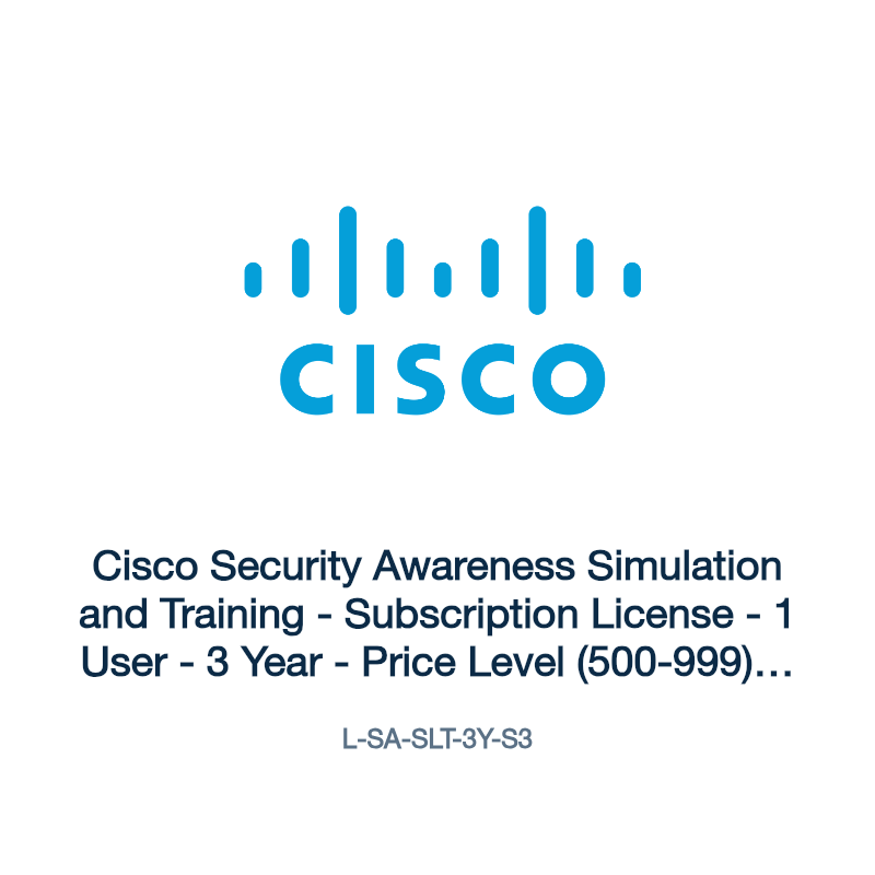 L-SA-SLT-3Y-S3: Cisco Security Awareness Simulation and Training