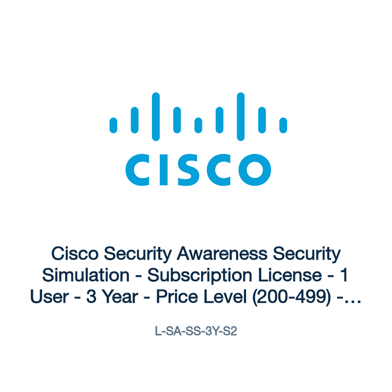 L-SA-SS-3Y-S2: Cisco Security Awareness Security Simulation