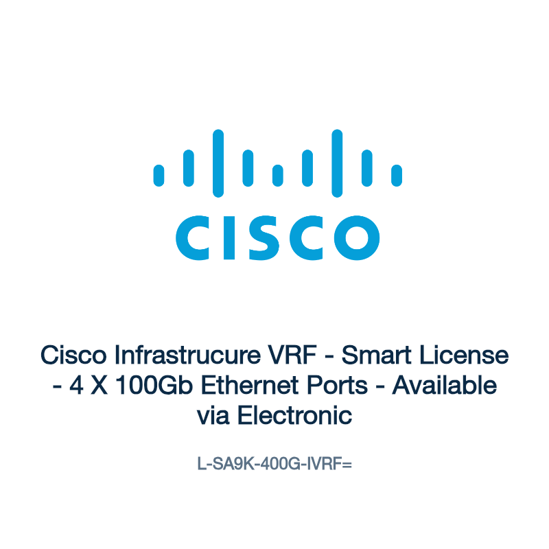 L-SA9K-400G-IVRF=: Cisco Infrastrucure VRF