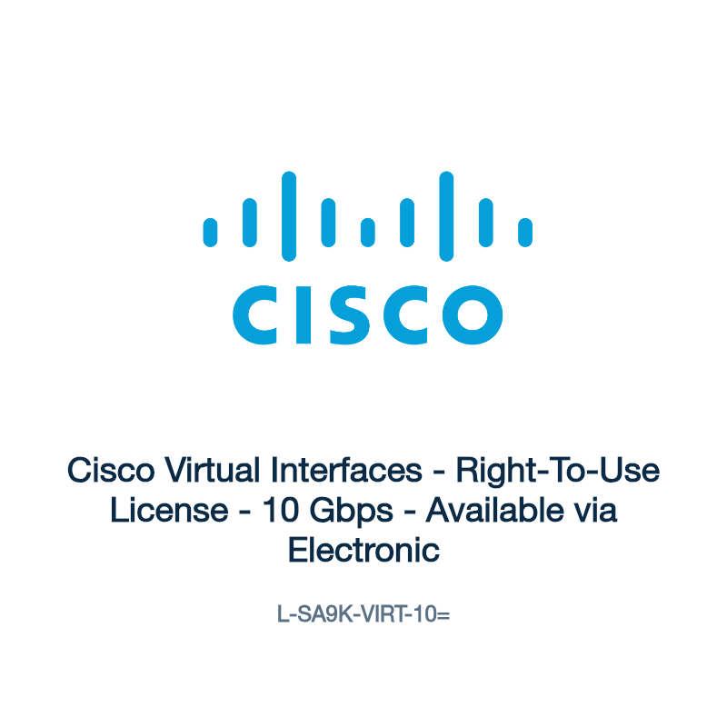 L-SA9K-VIRT-10=: Cisco Virtual Interfaces
