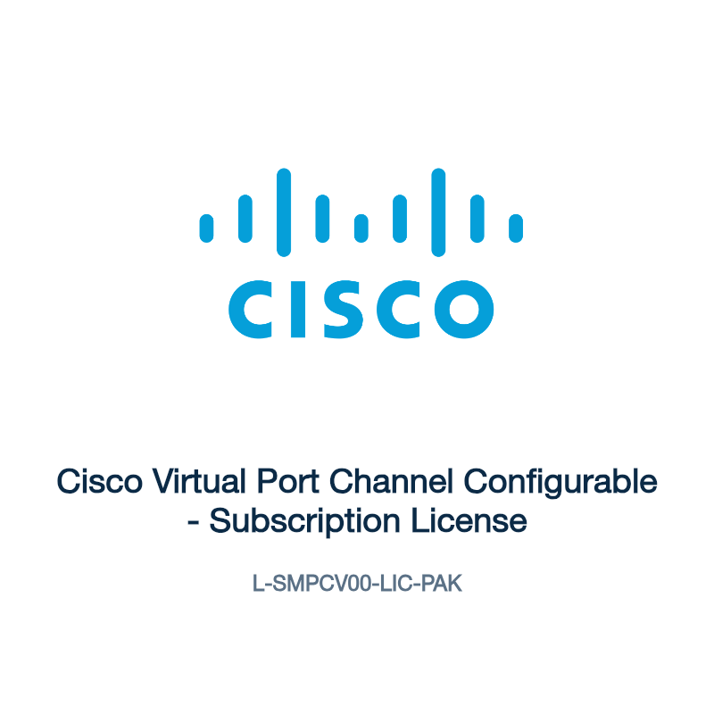 L-SMPCV00-LIC-PAK: Cisco Virtual Port Channel Configurable